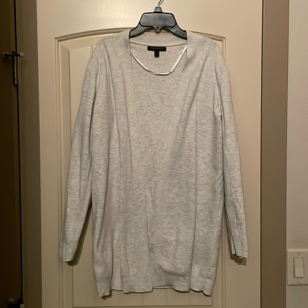 Banana Republic Pale Gray longline cardigan - Small